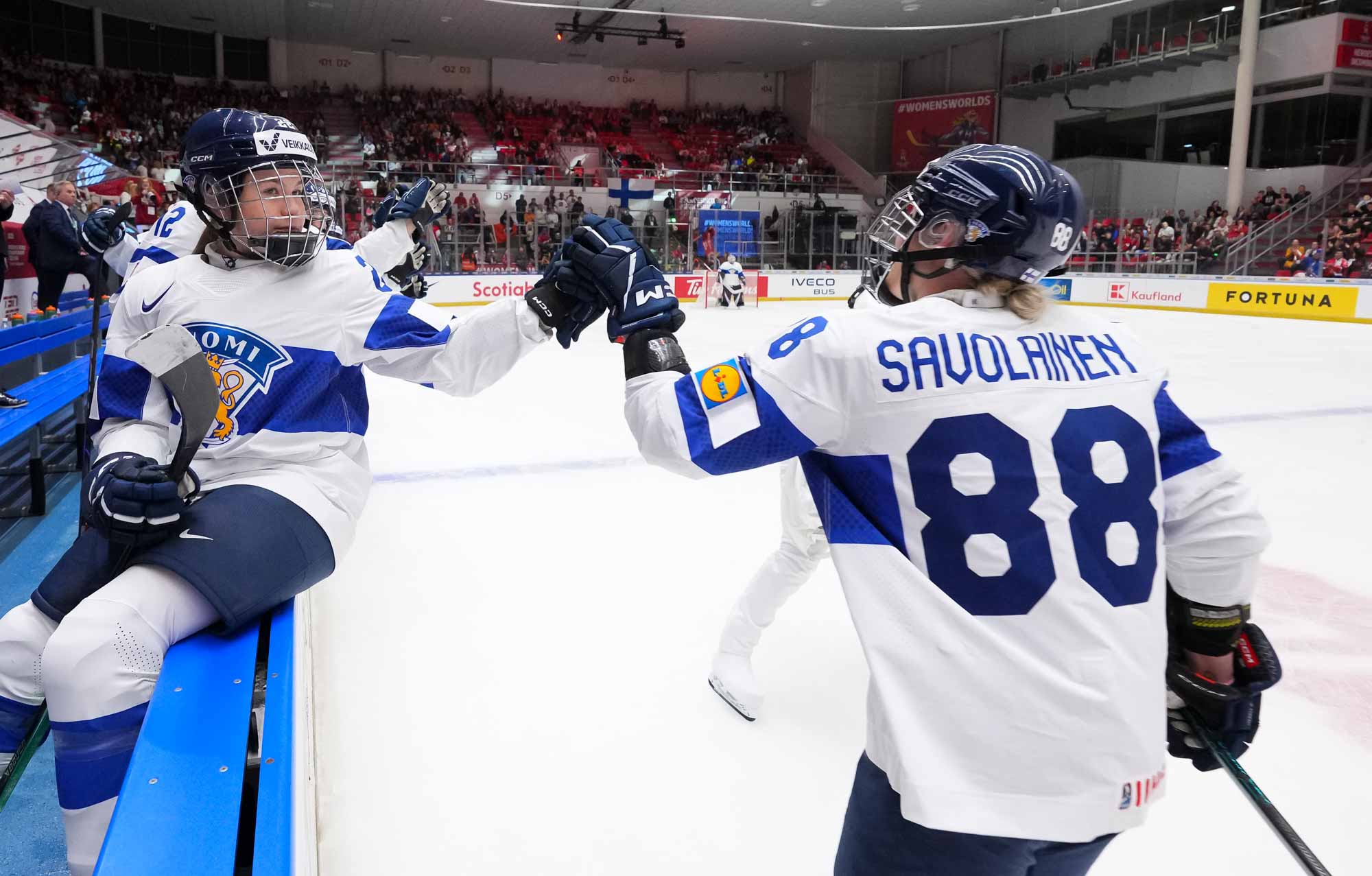 IIHF - Gallery: Switzerland vs Finland - 2025 IIHF Women's World