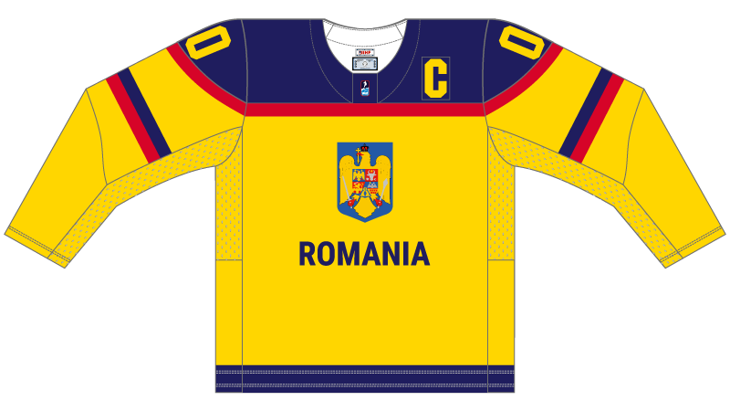 1980 Alexandru Halauca 15 Romania National Team Yellow Hockey